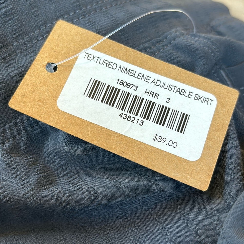 Title Nine Textured Nimbline Adjustable Skirt, L, gray, NWT - Picture 5 of 15